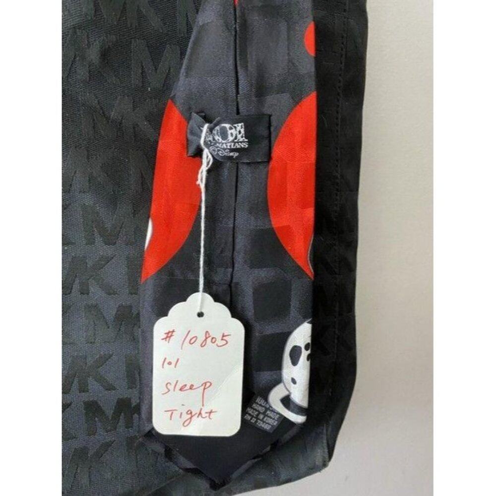 michael kors w customized w tie sash black red tot - Picture 4 of 9